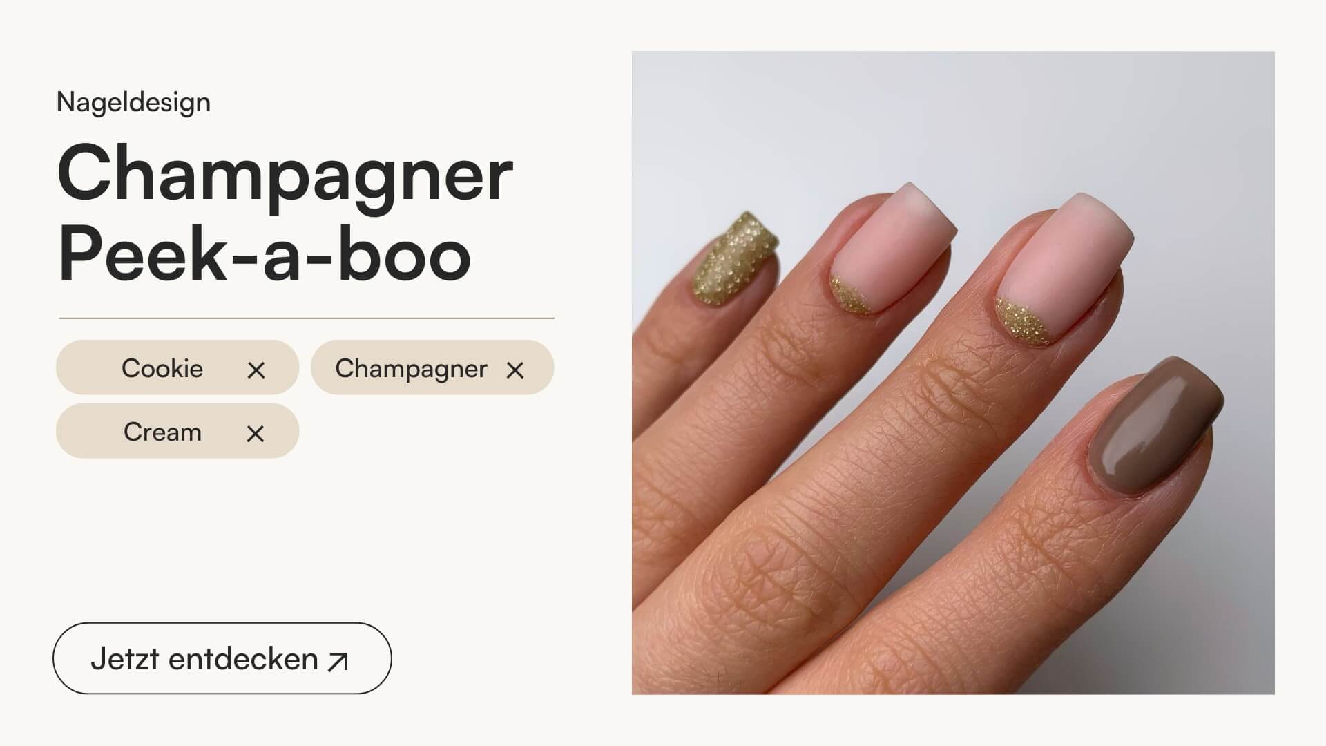 Champagner Peek-a-boo Design